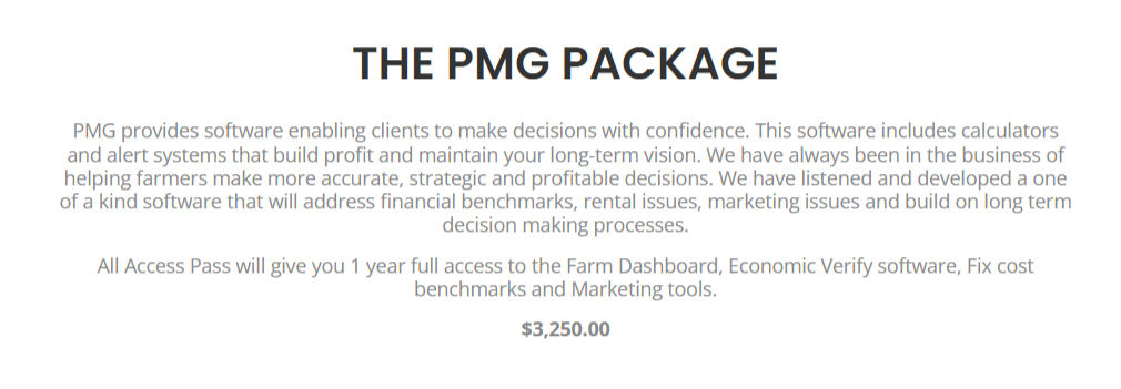 pmg-farm-optimizer pricing