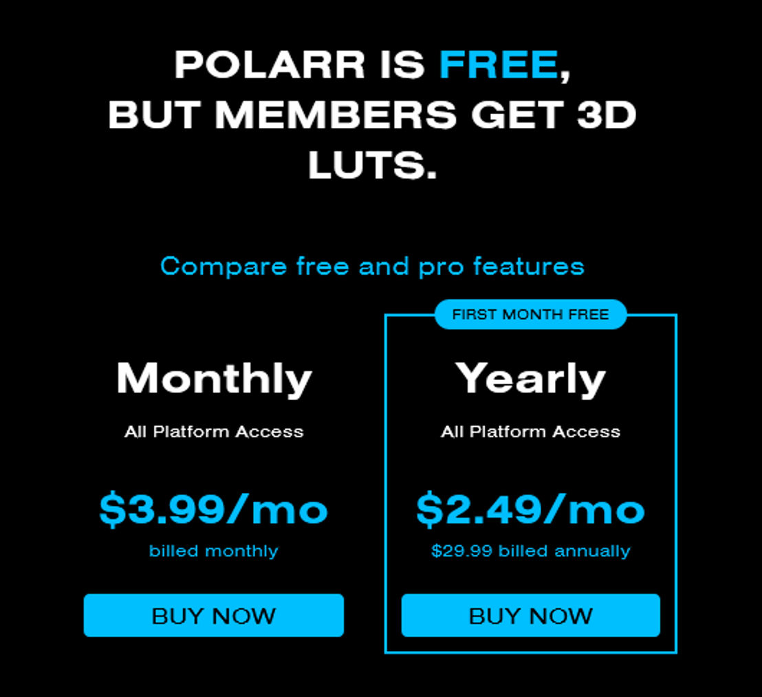 polarr pricing