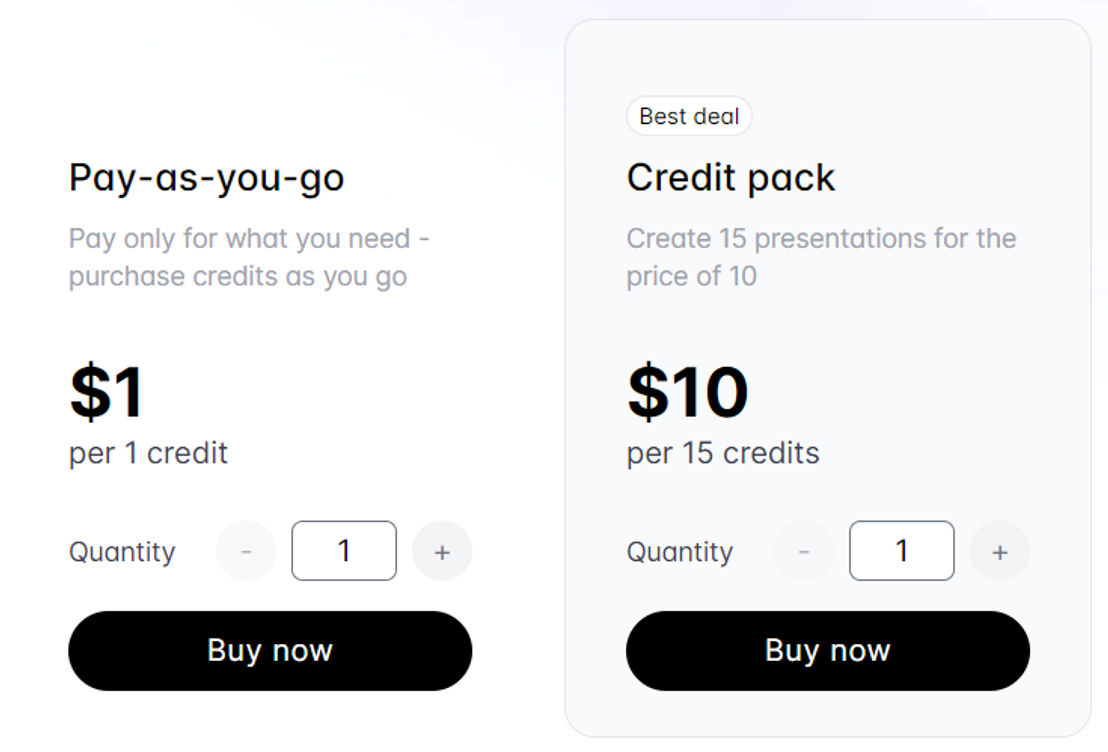 Powerpresent AI pricing