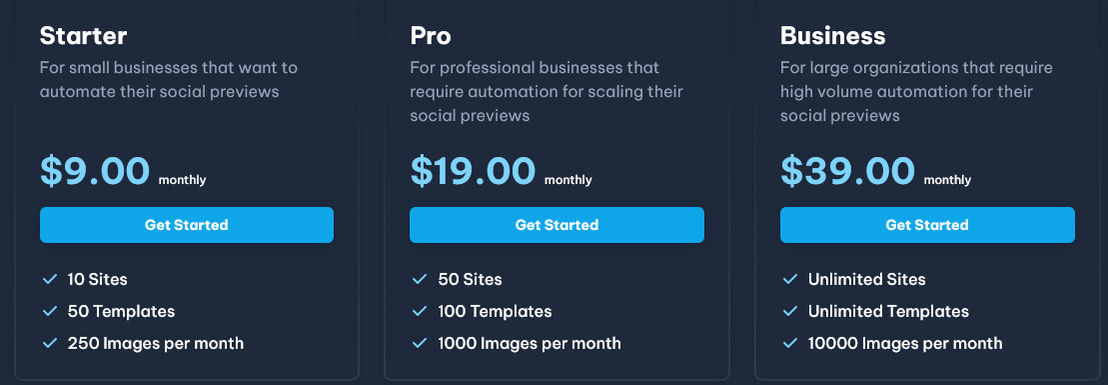 Previewify pricing