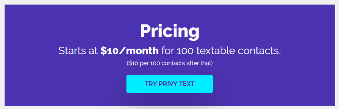 privy-text pricing