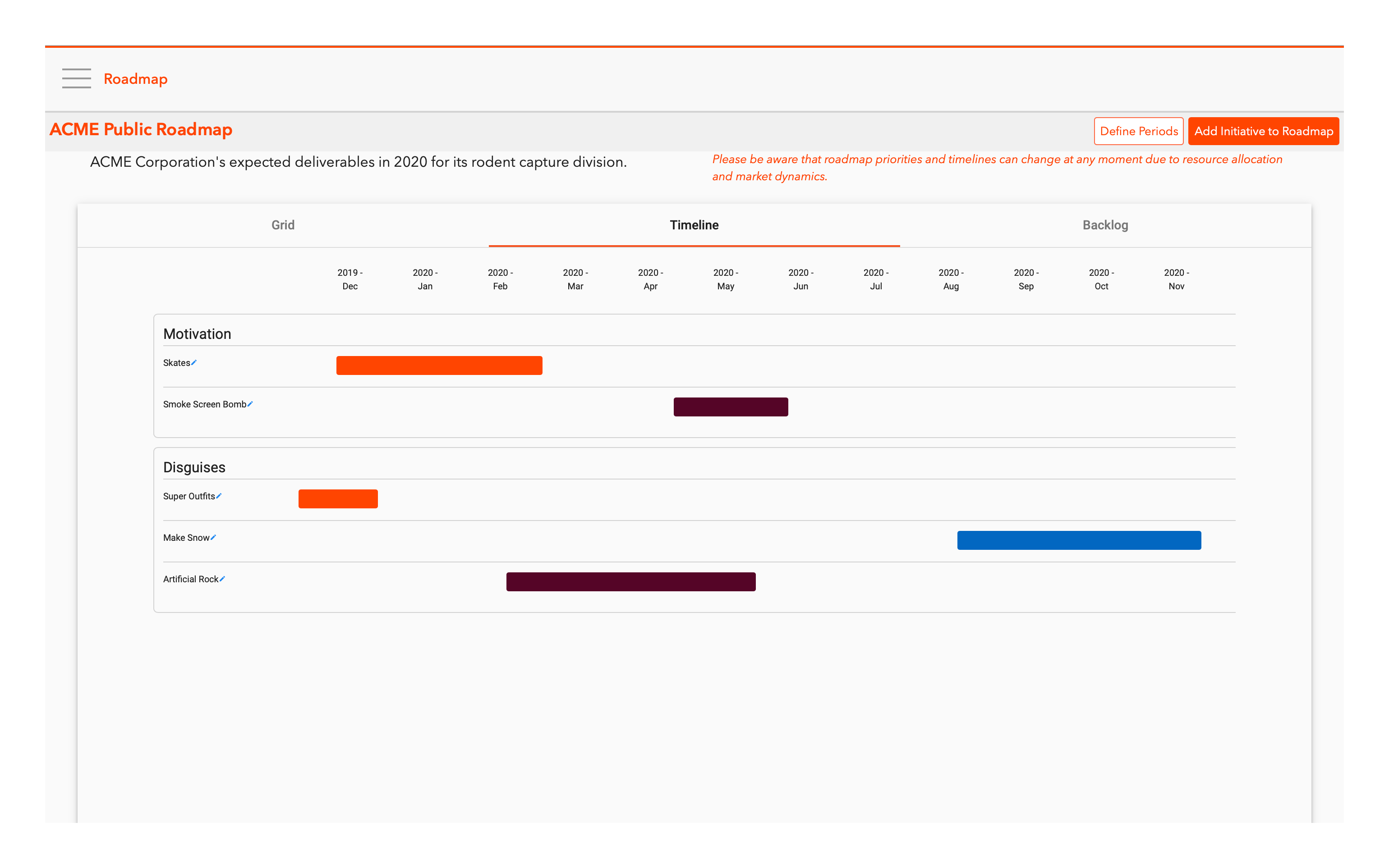 Product Roadmap : Roadmap screenshot-thumb