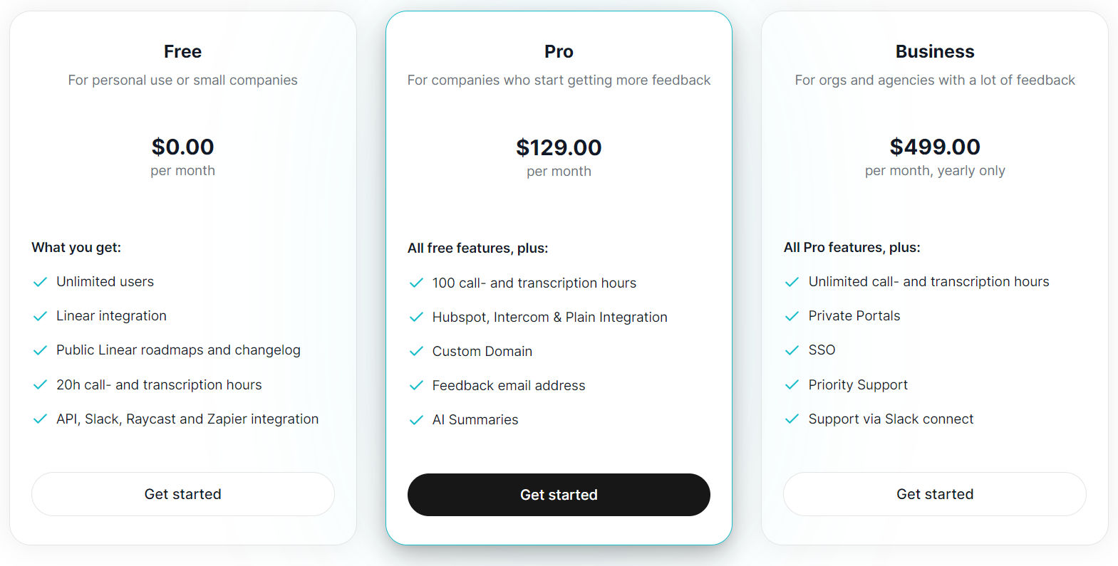 Productlane pricing