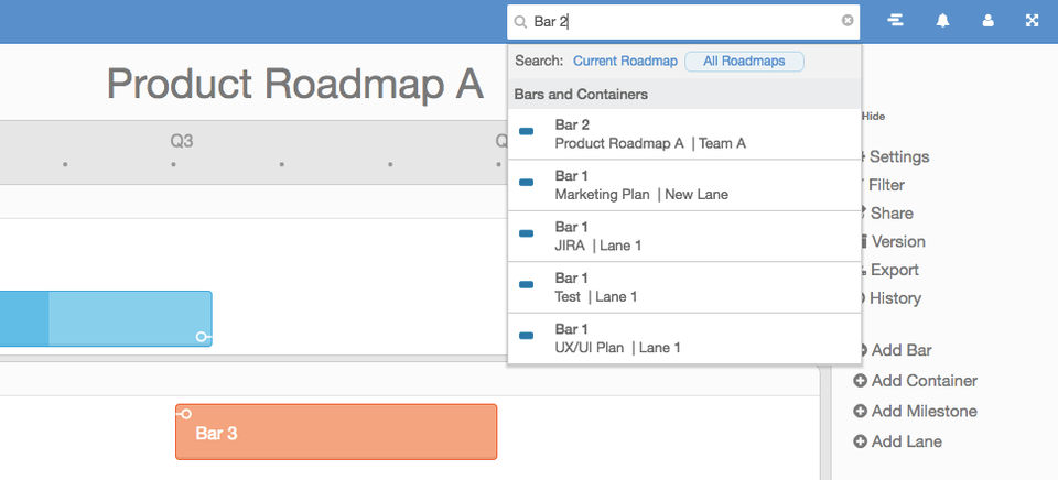 How to Search - Quickly Access Your Roadmaps in ProductPlan-thumb