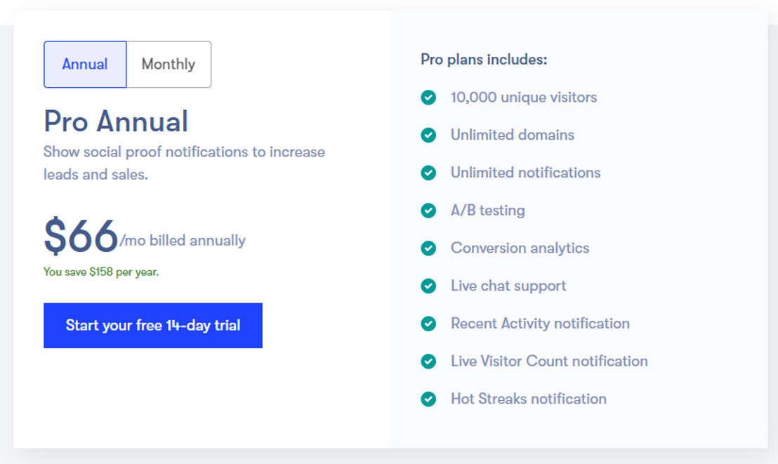 Proof Pulse pricing