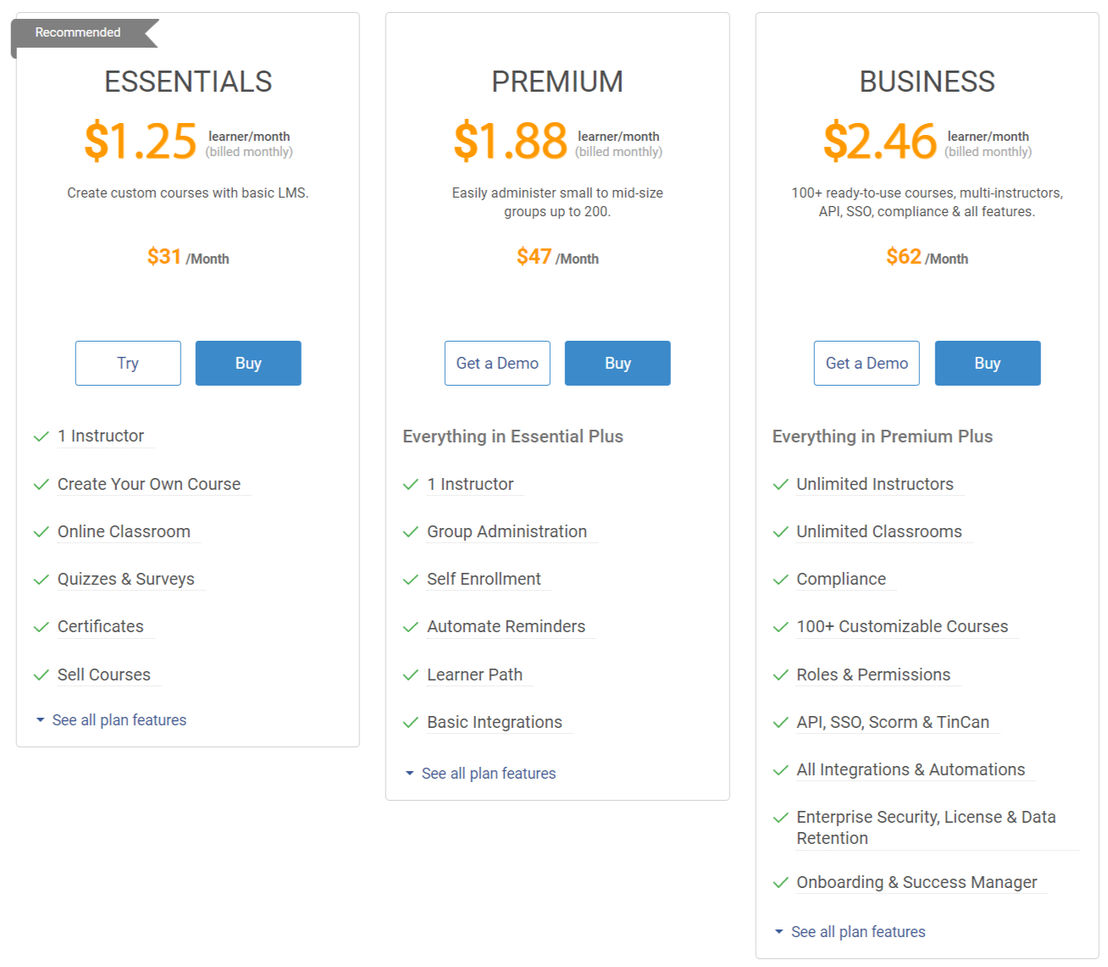 ProProfs LMS pricing