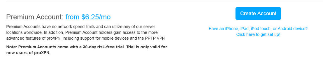 ProXPN VPN pricing