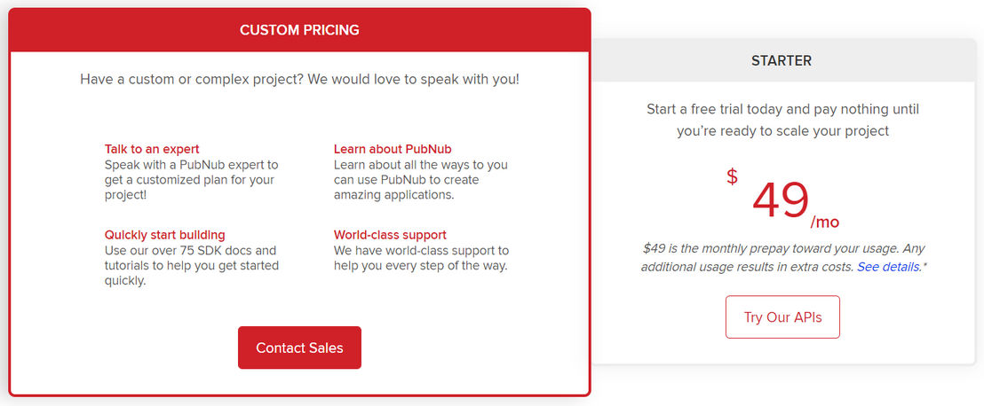 pubnub pricing