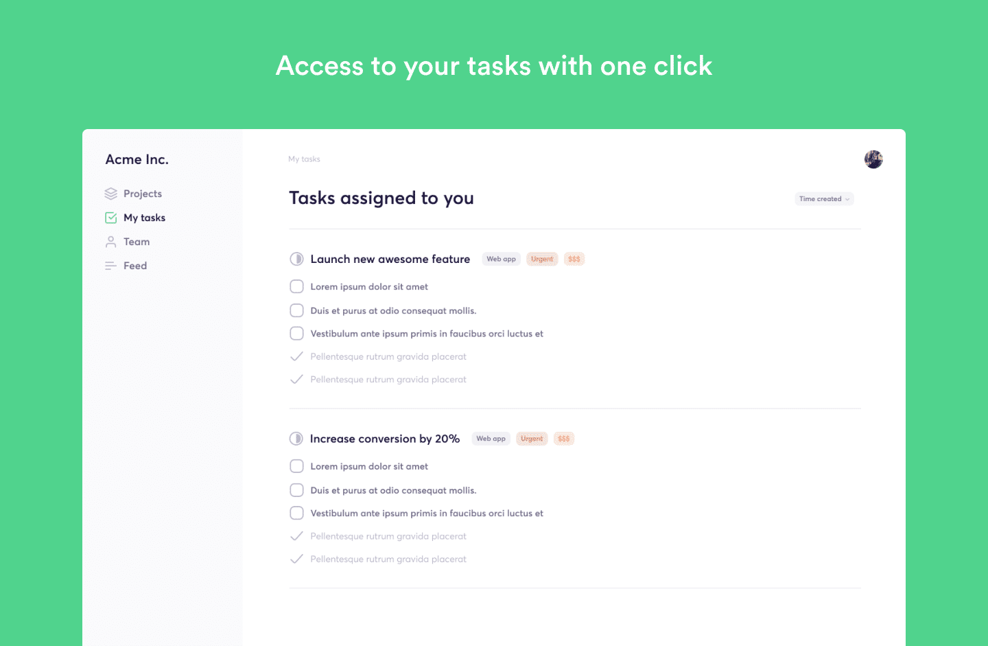 qoals : Tasks screenshot-thumb