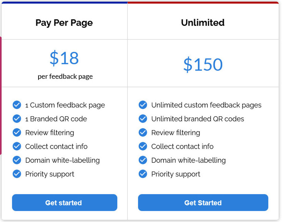 QReviews pricing