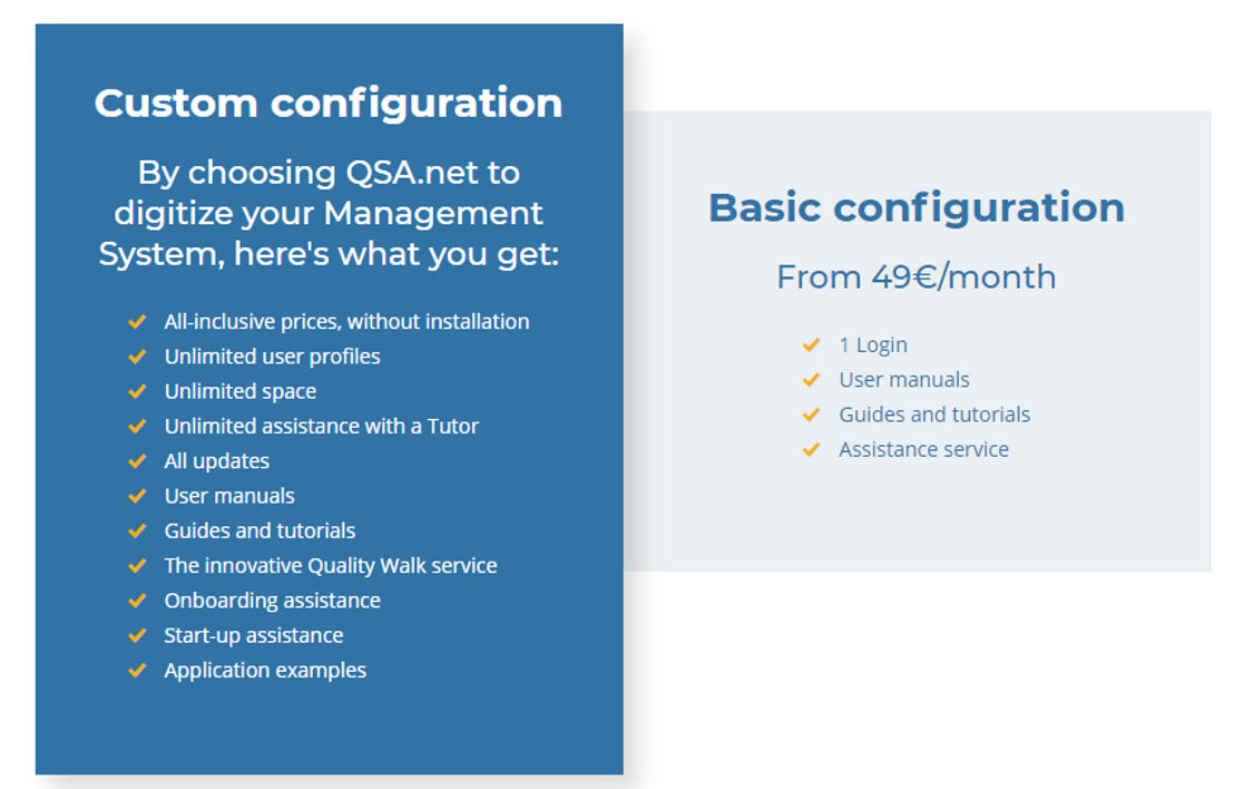 qsa-net pricing