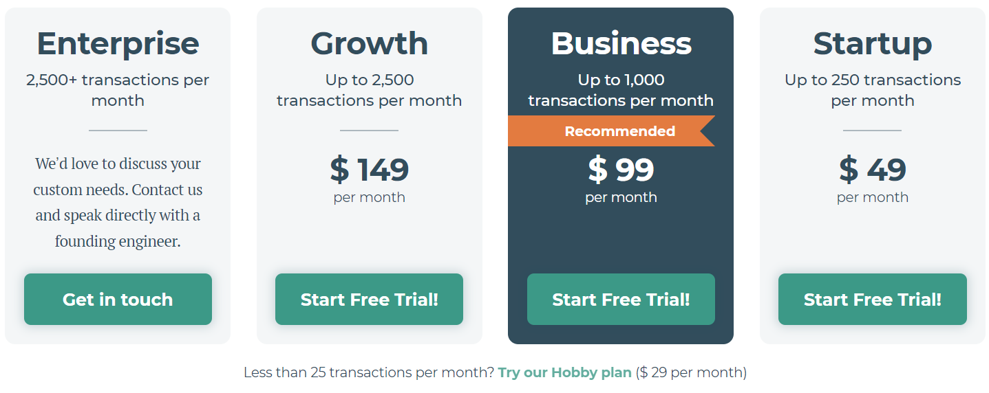 Quaderno pricing