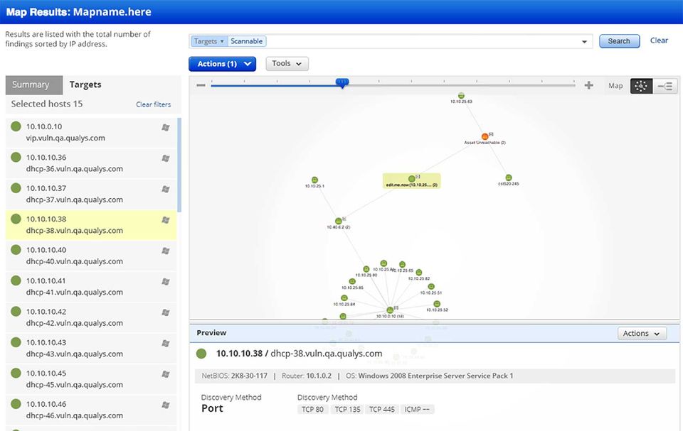 Qualys VM screenshot