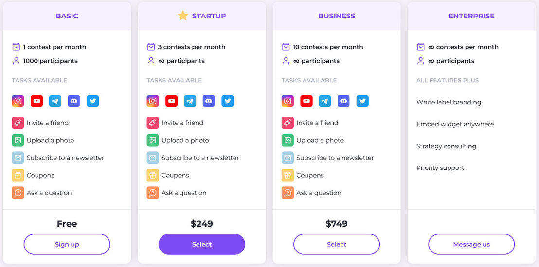 referaly-lite pricing