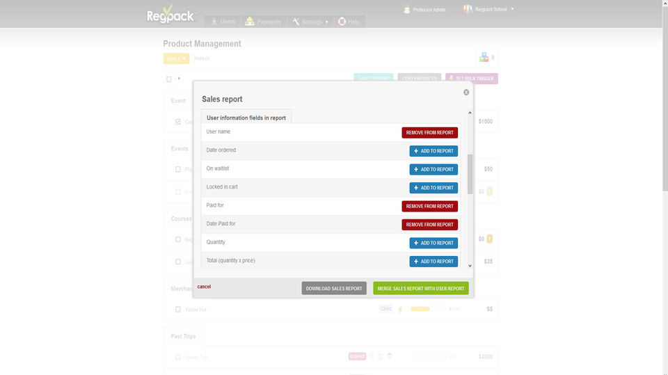 Reporting and Statistics screenshot