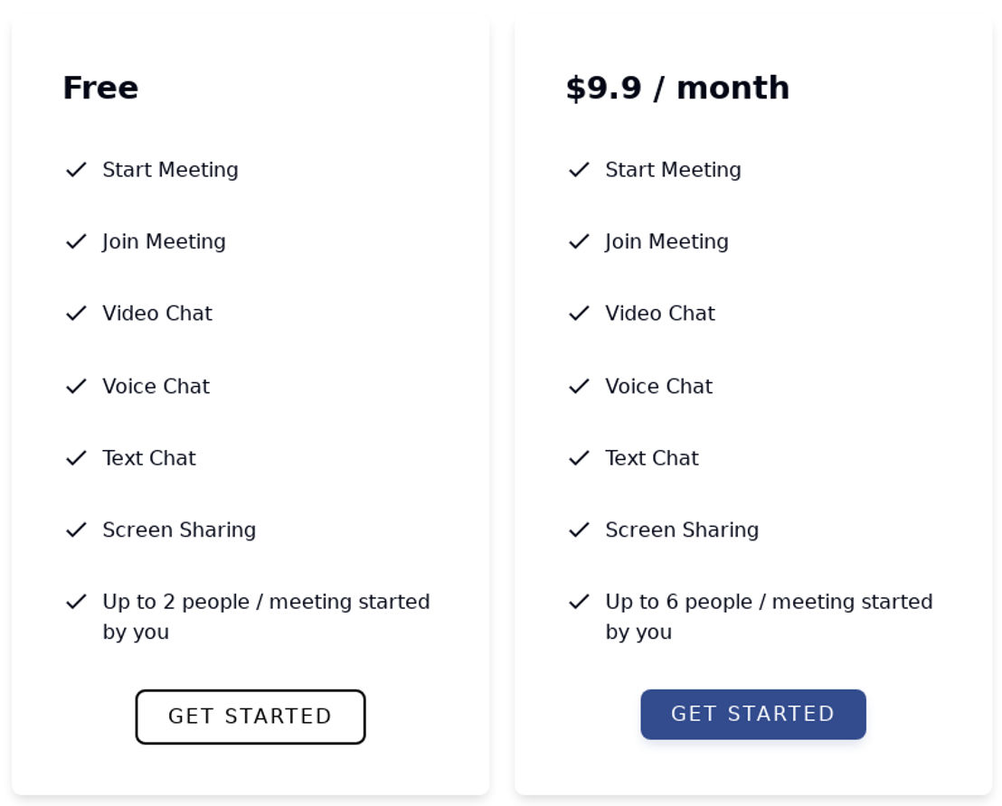 remote-meeting pricing