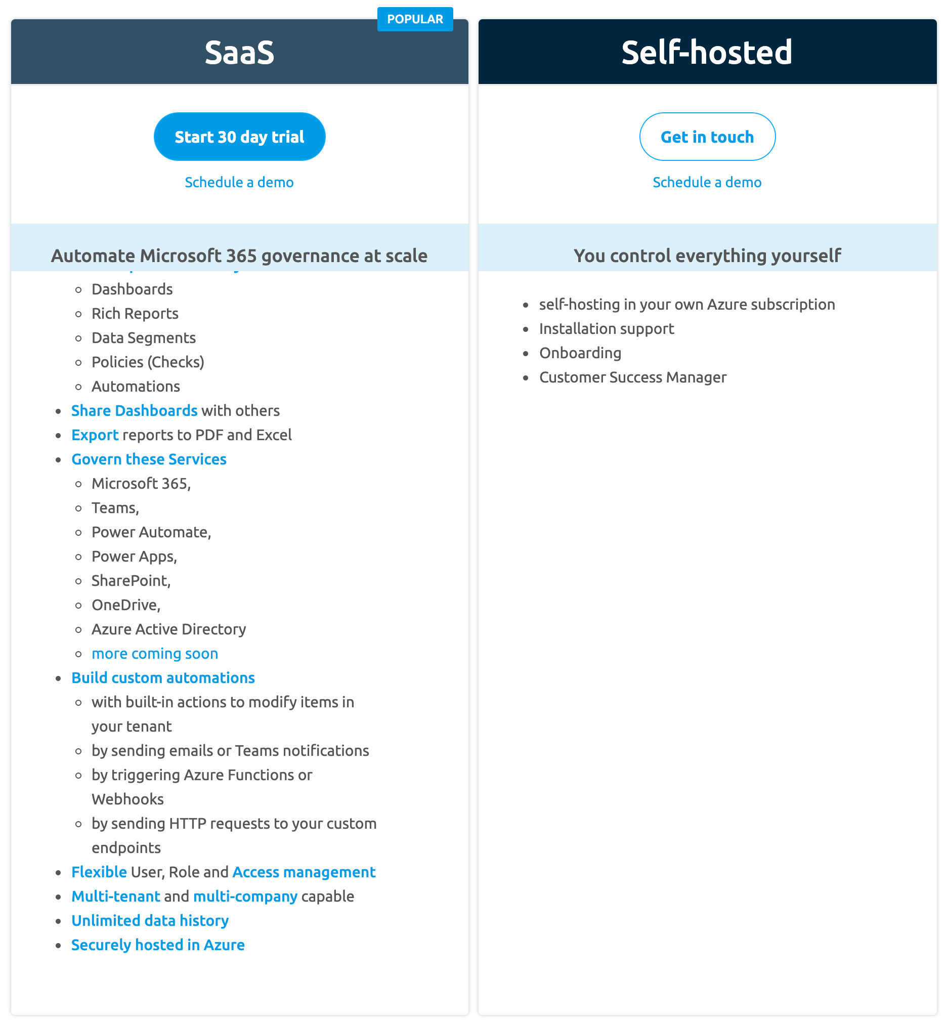 Rencore Governance pricing