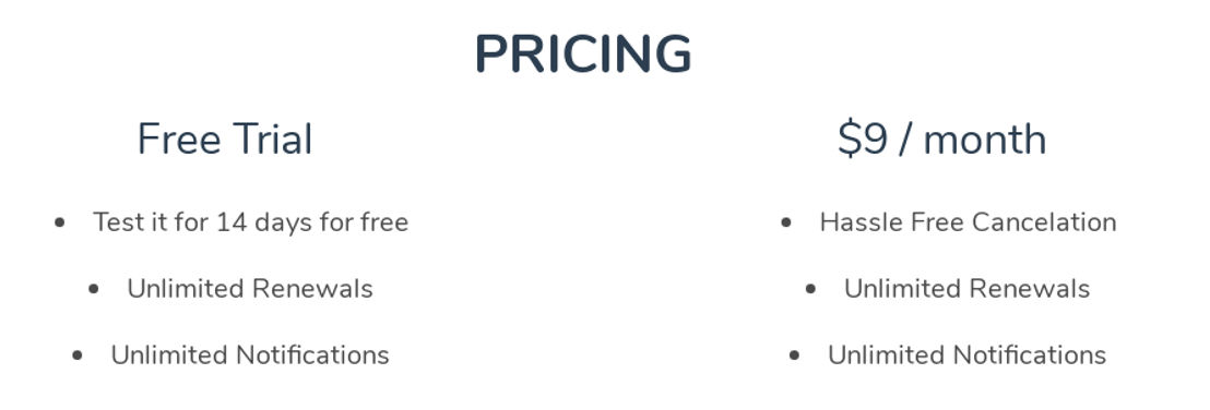 RenewalSite pricing