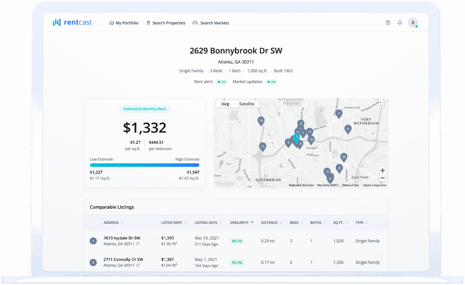 REAL-TIME RENTAL PROPERTY DATA