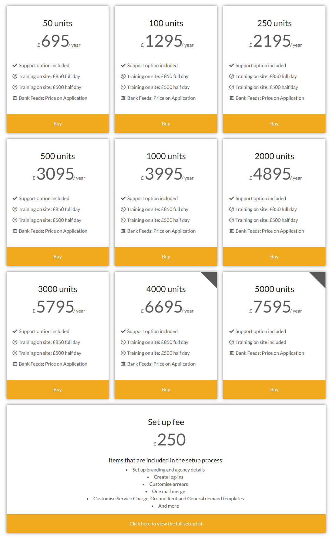 Resident pricing