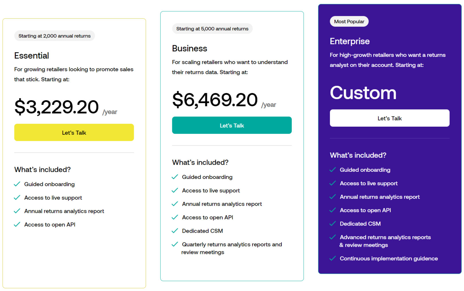 returnlogic pricing