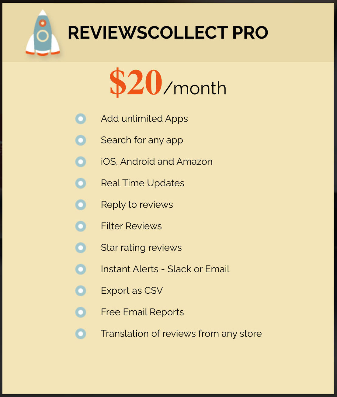 ReviewsCollect pricing