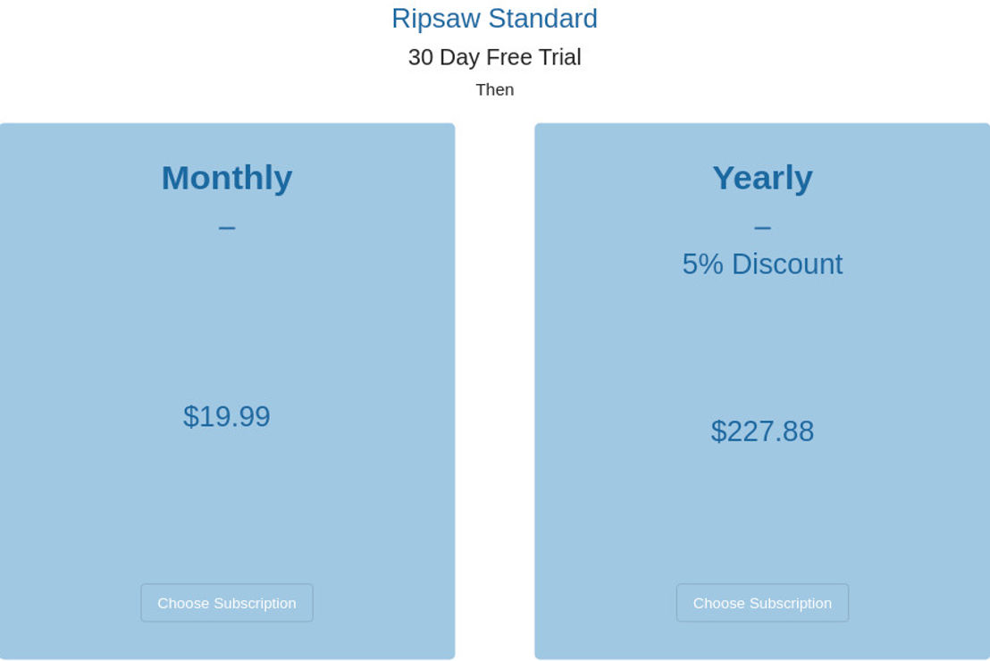 ripsaw pricing