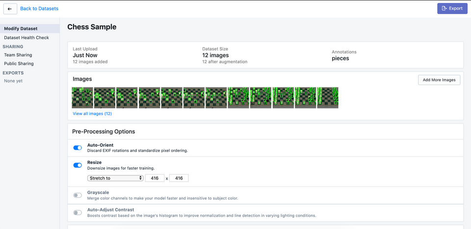 Modify Dataset