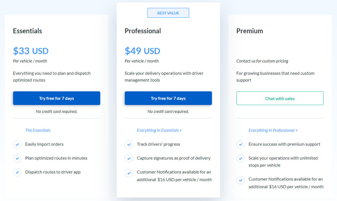 routific pricing