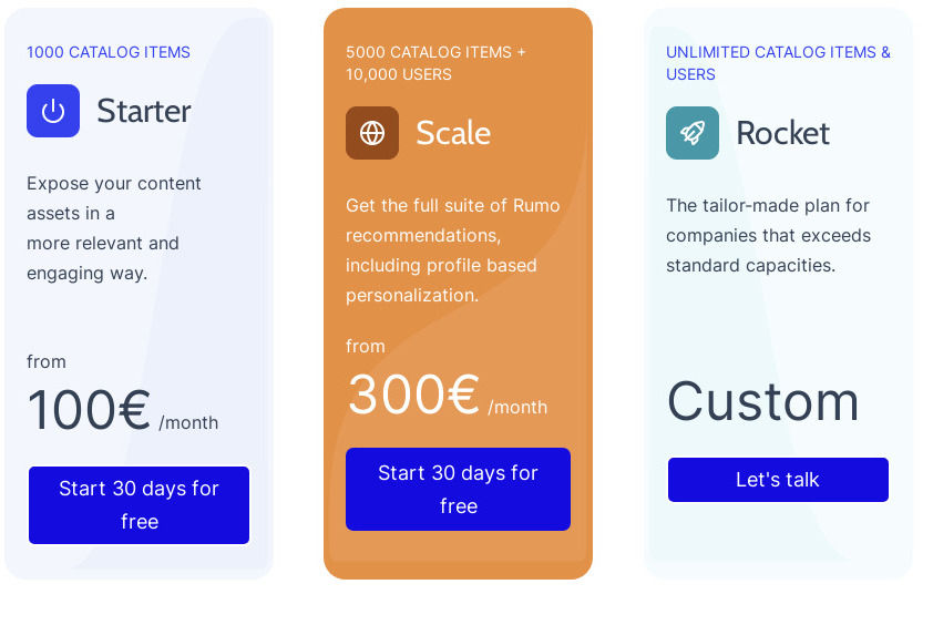 Rumo pricing