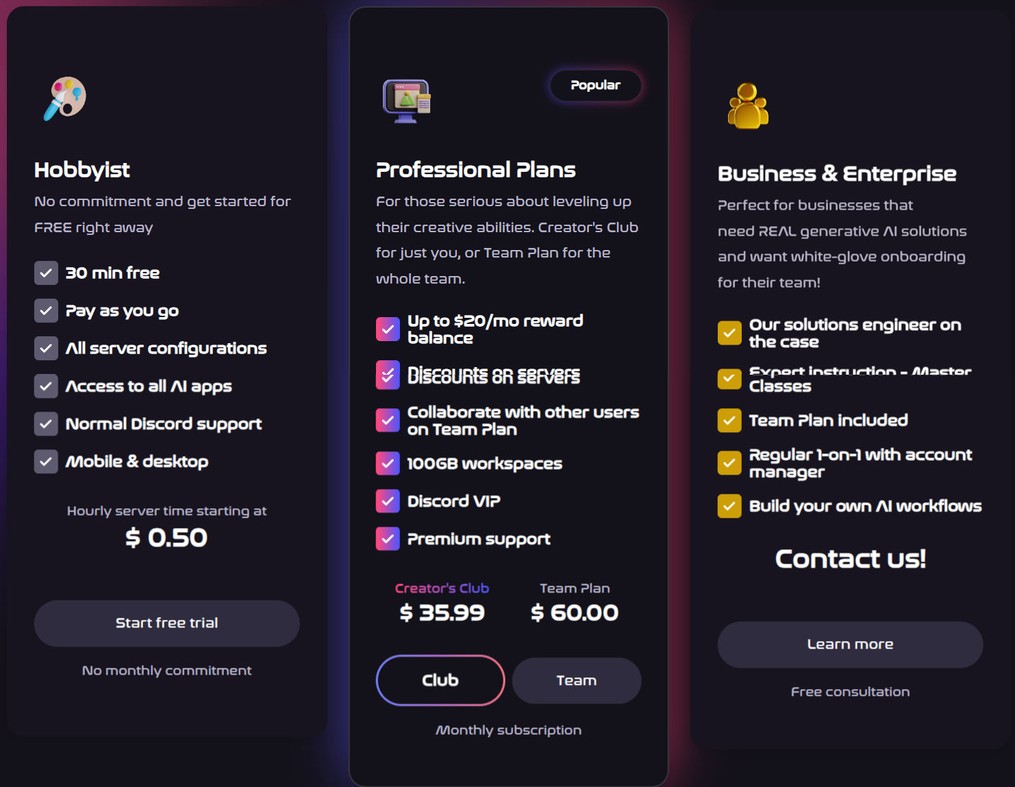 RunDiffusion pricing