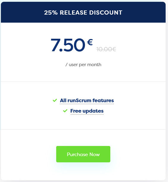 runScrum pricing