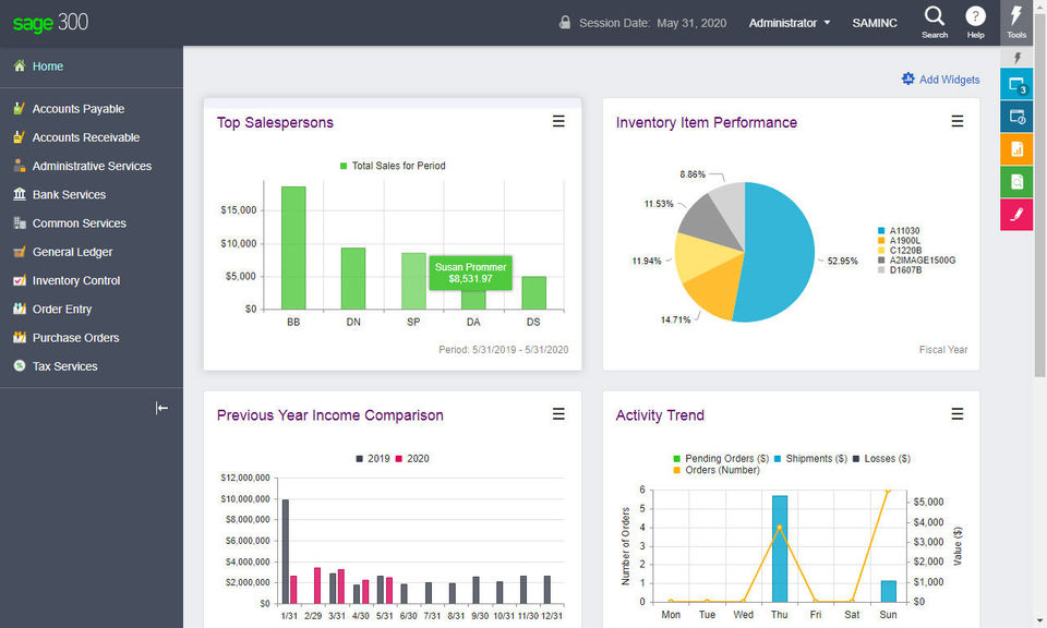 Sage 300cloud - Administration