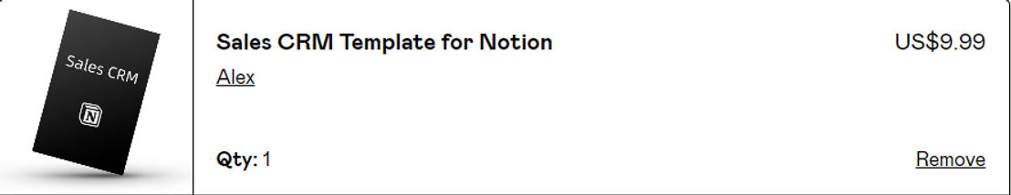 sales-crm-template-for-notion pricing