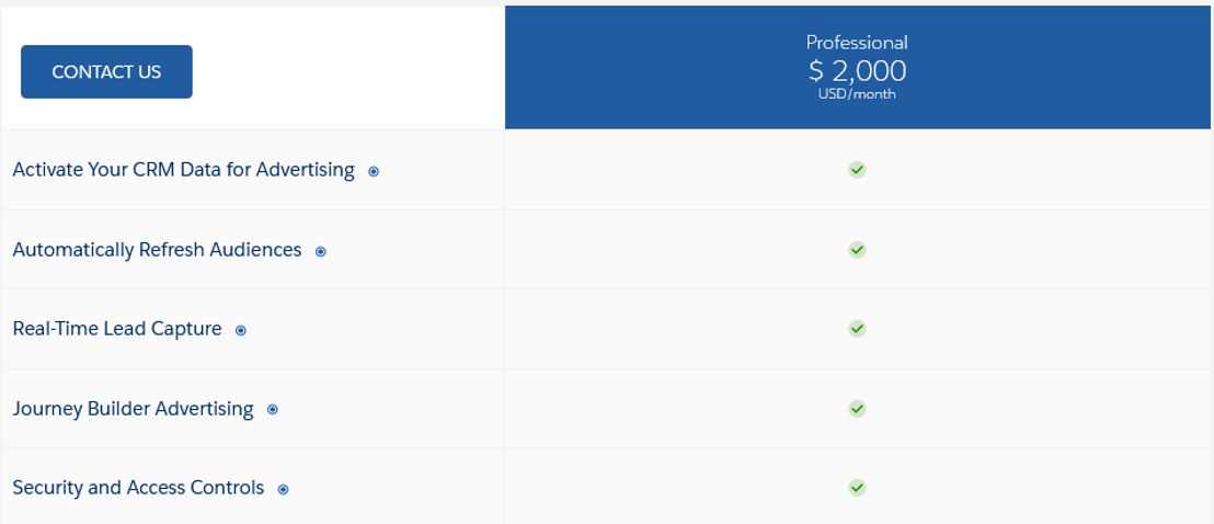 salesforce-advertising-studio pricing