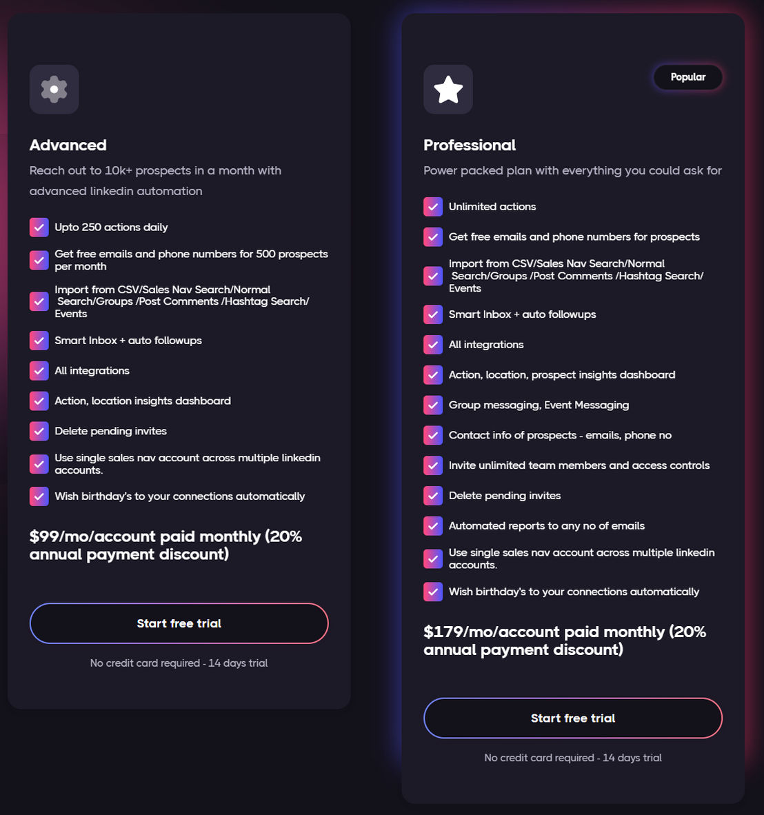 salesrobot pricing