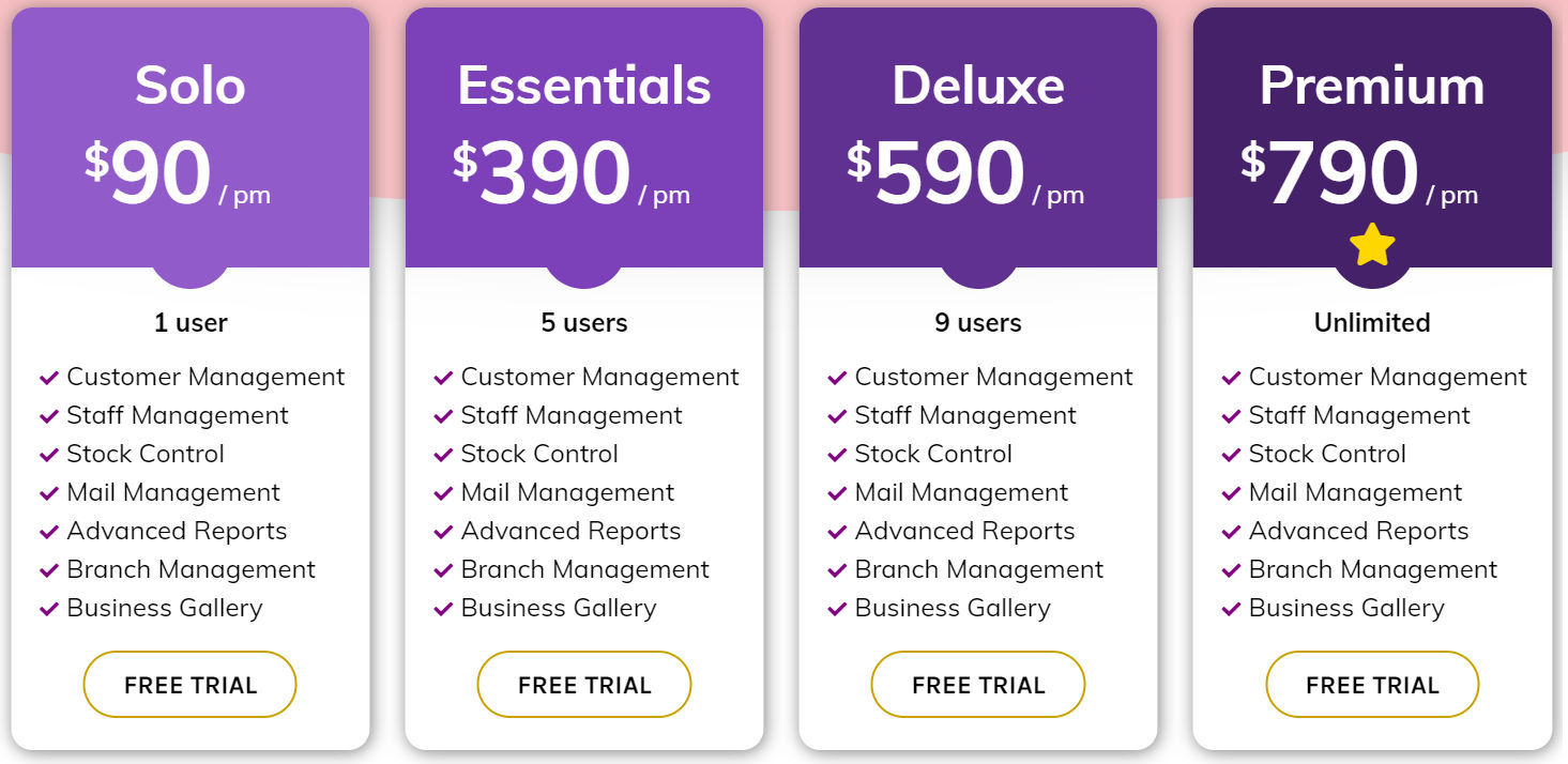 salonmanagementapp pricing