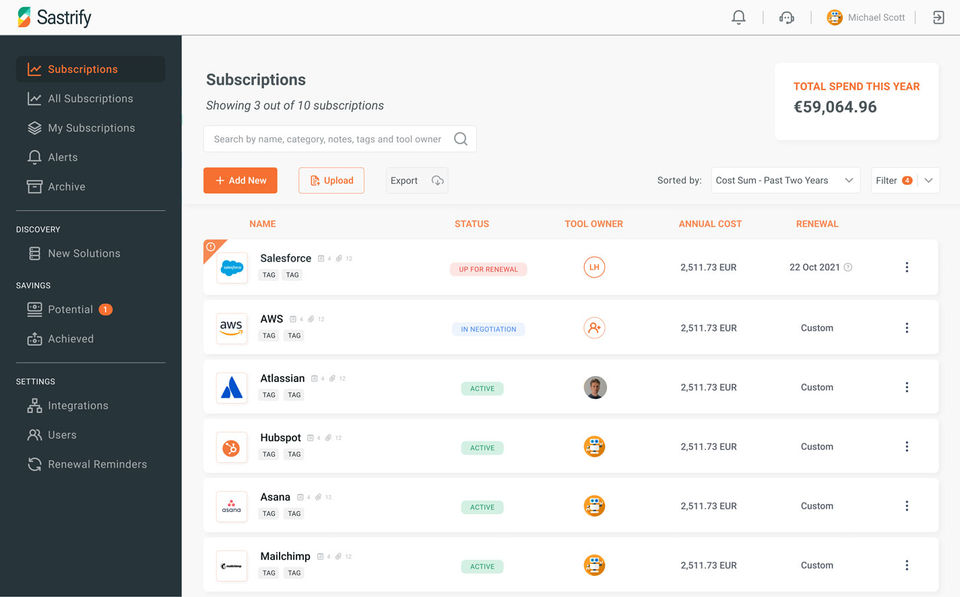 Subcriptions