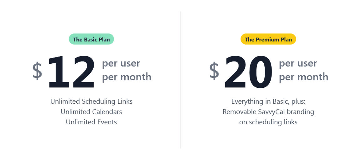 savvycal pricing