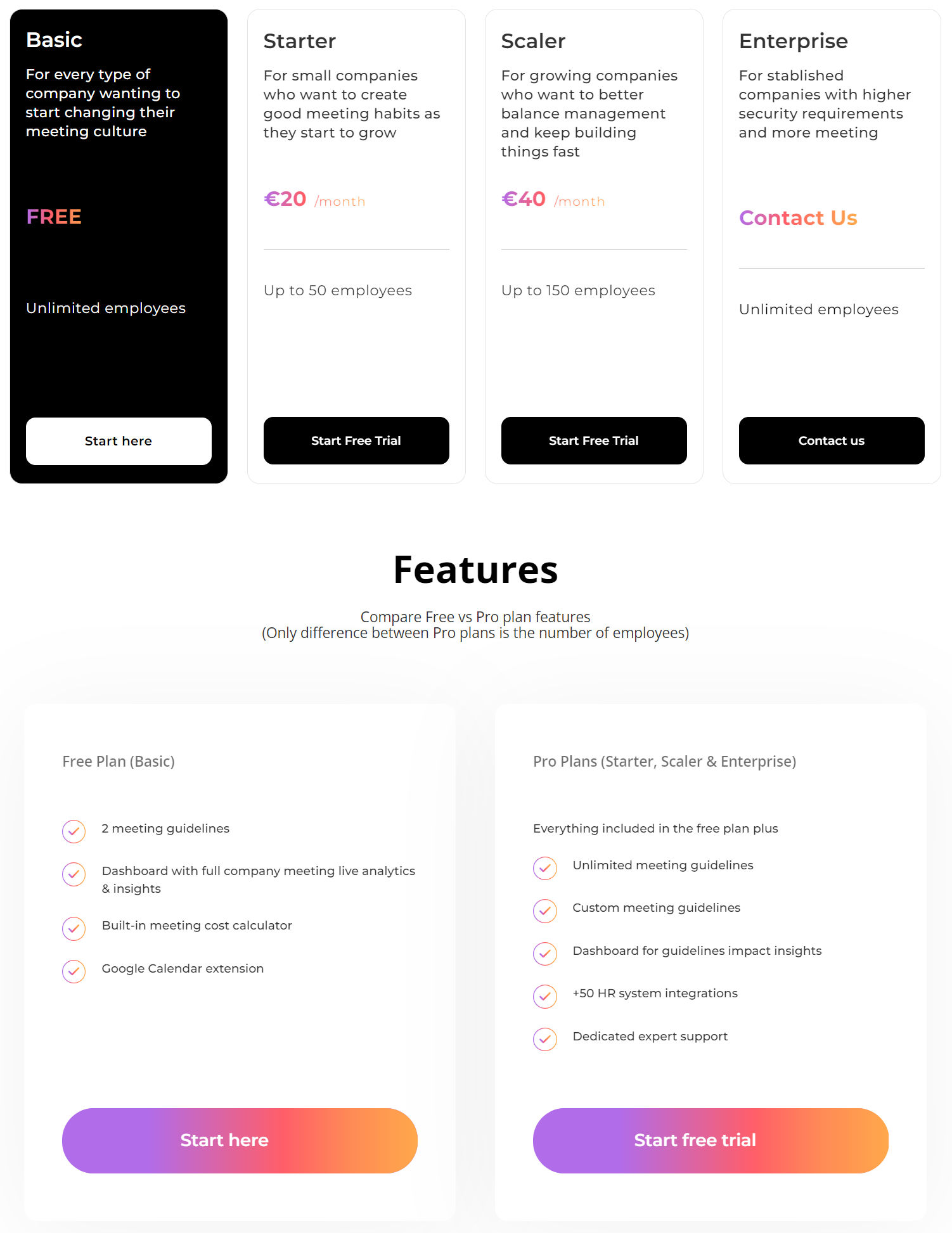 Scalar pricing