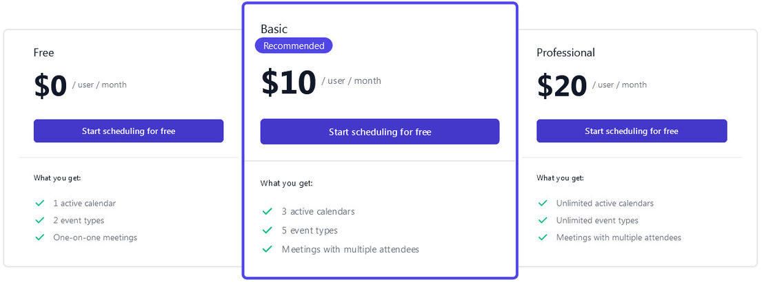 Schedulr pricing