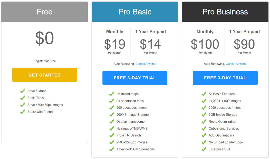 scribble-maps pricing