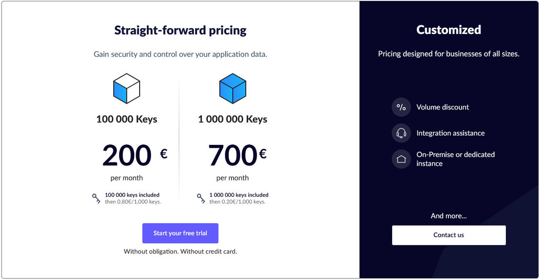 Seald SDK pricing