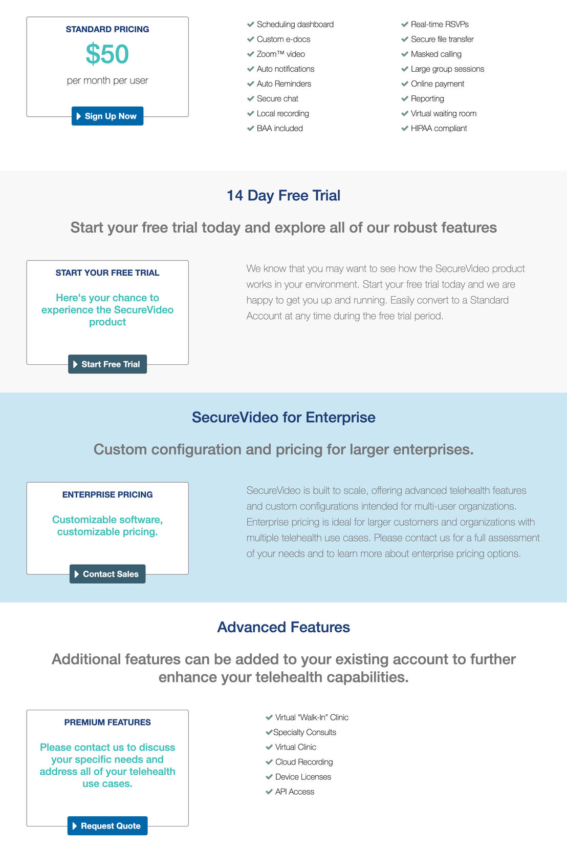 SecureVideo pricing