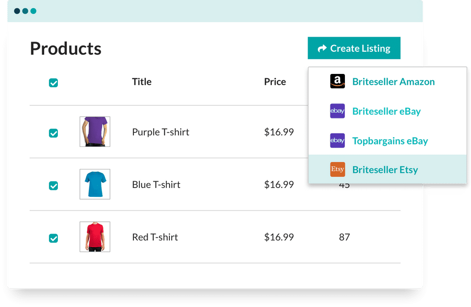 Sellbrite screenshot