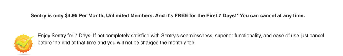 Sentry Login pricing