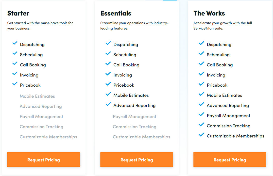 servicetitan pricing