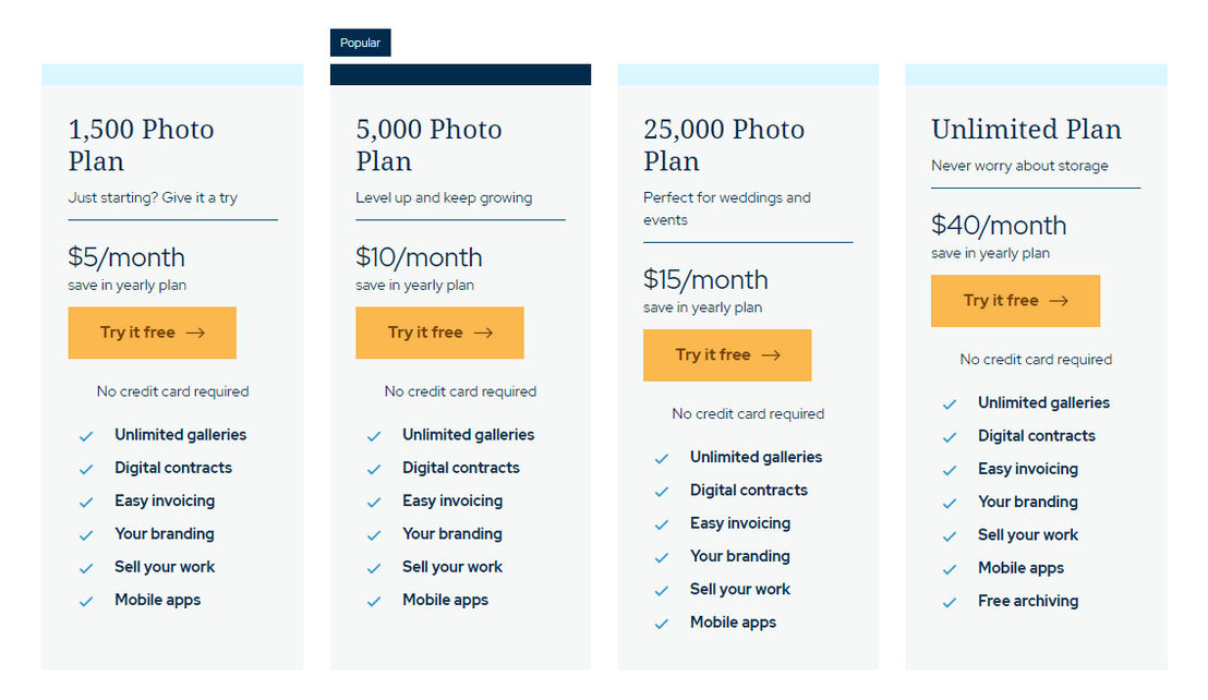 ShootProof pricing