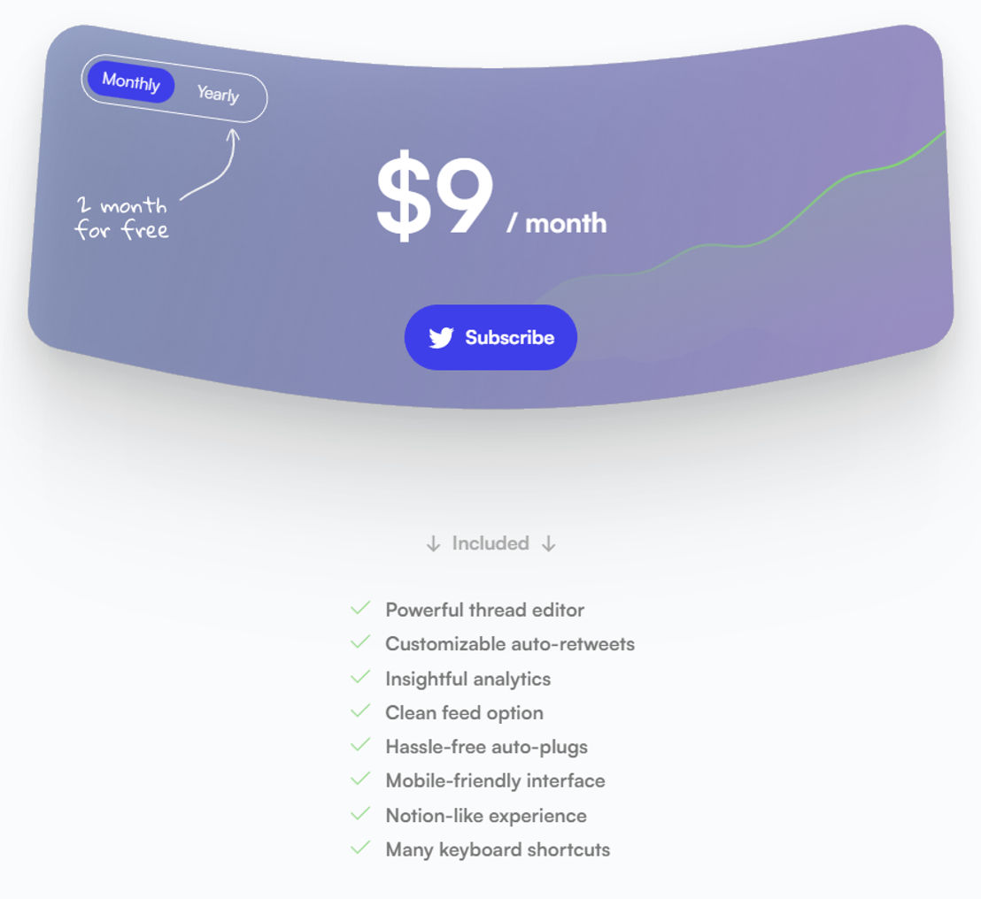 Sidebird pricing