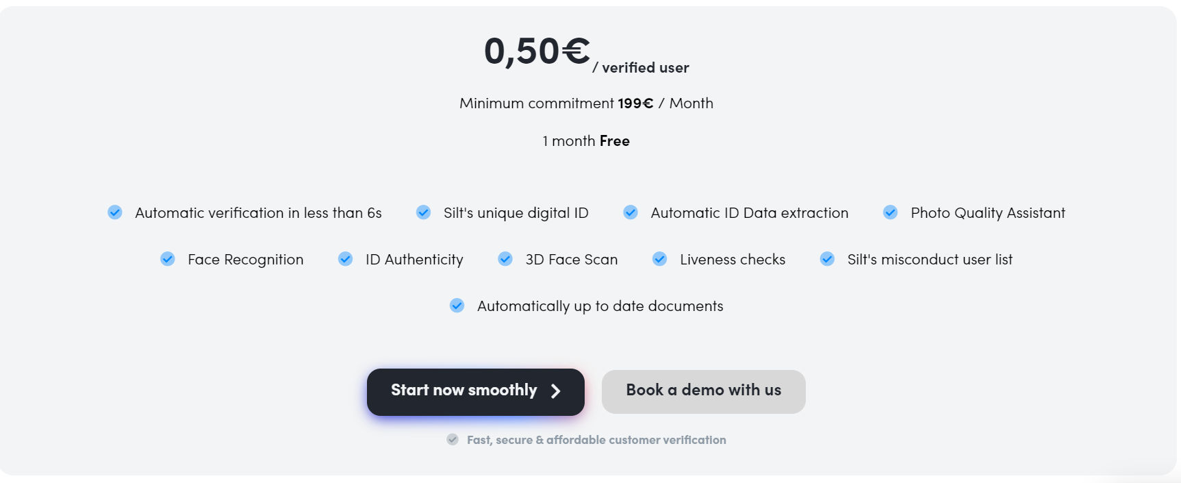 Silt pricing